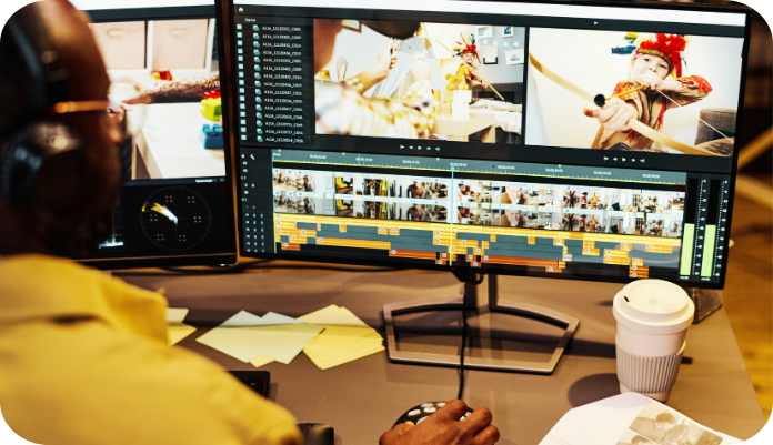 Professional video editing services by VYRL Studio